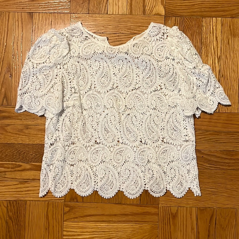 White Sezane top